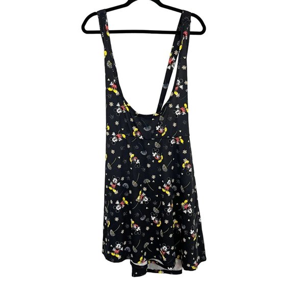 Disney Mickey Mouse floral print skirtalls overall suspender skirt - Picture 3 of 8